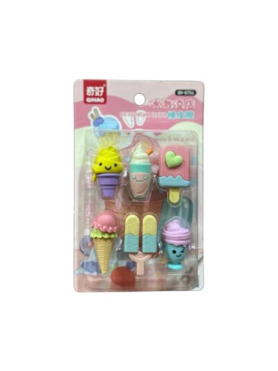 Ice cream DIY erasers