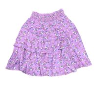 Floral print tiered skirt