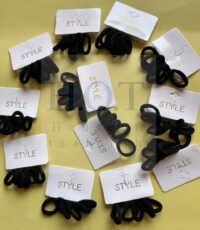 Black hair ties